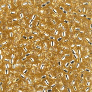 Miyuki seed beads 8/0 - Silverlined light gold 8-2